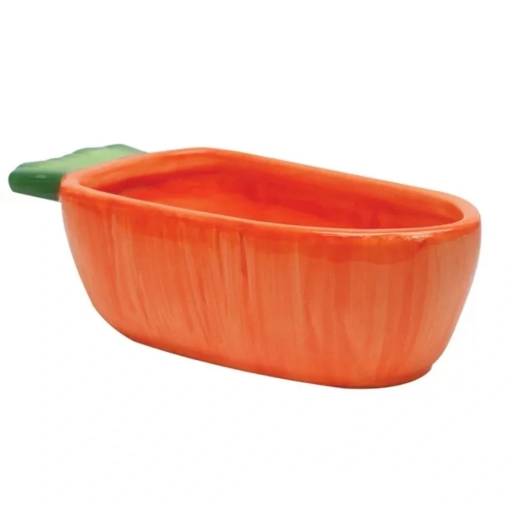 Vege - T - Bowl 22 oz Carrot Bowl Made for Small Pets Rabbits Guinea Pigs - Picture 1 of 5